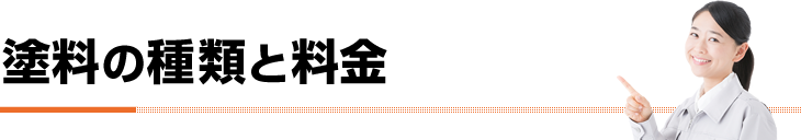 塗料の種類と料金